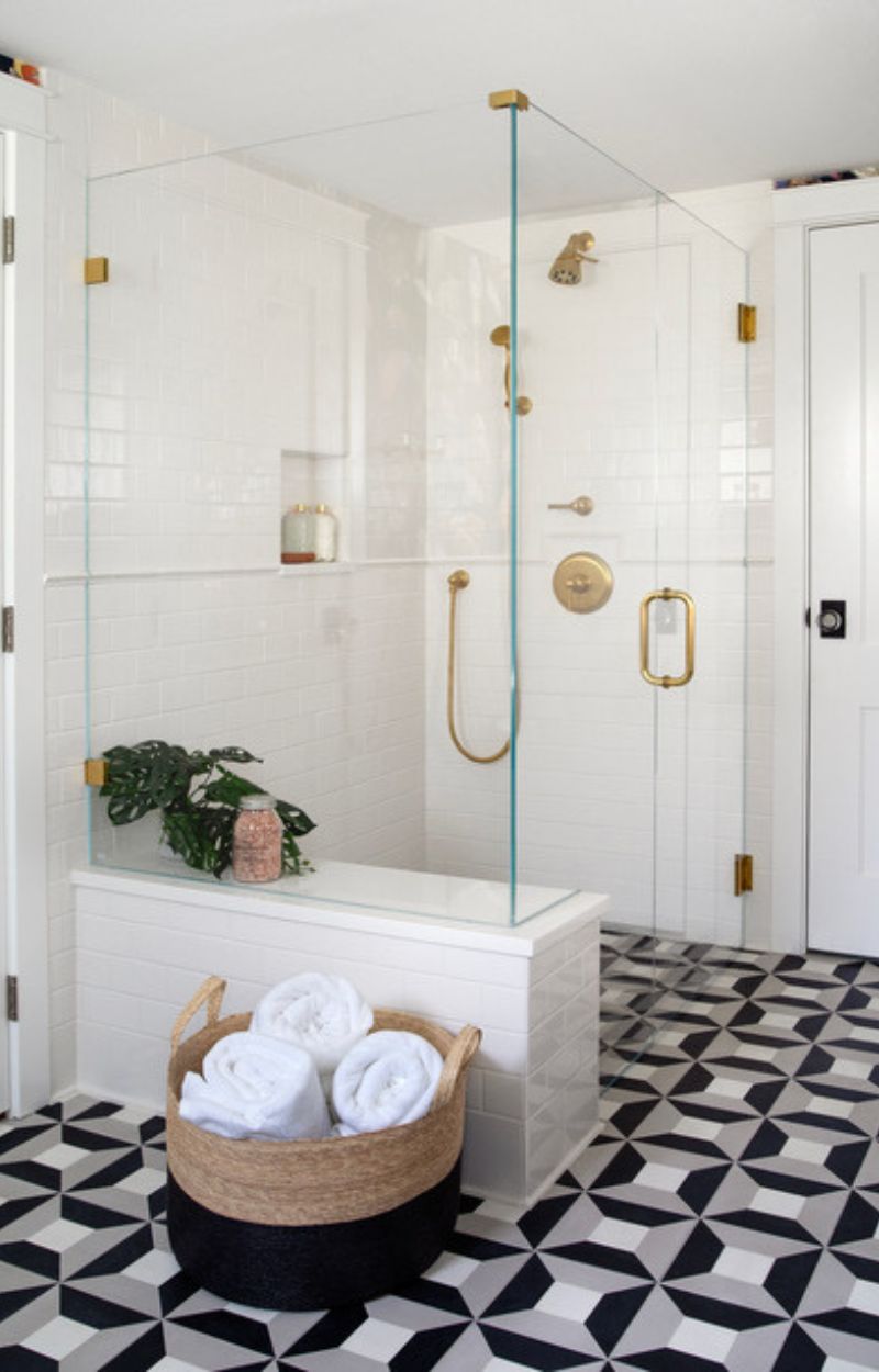 New bathroom renovation in primary bath designed by Scott Milne